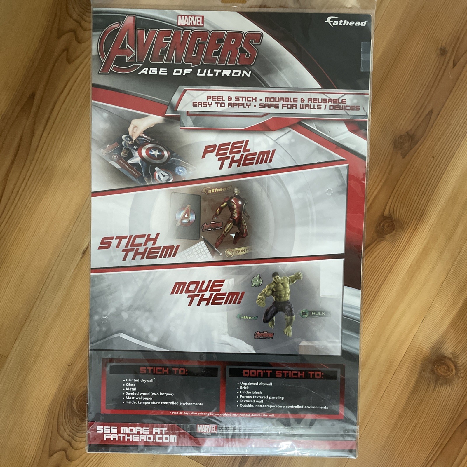 2014 Fathead Marvel Avengers Age of Ultron Captain America