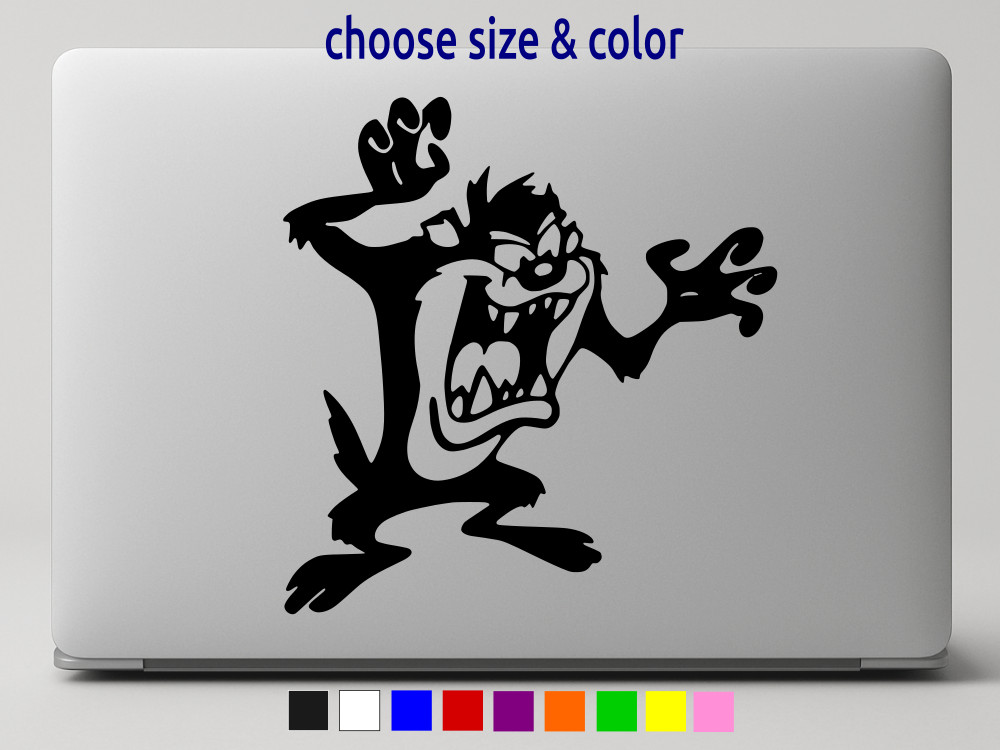 TAZ Looney Tunes Tasmanian Devil Vinyl Decal Car Wall Truck CHOOSE SIZE COLOR