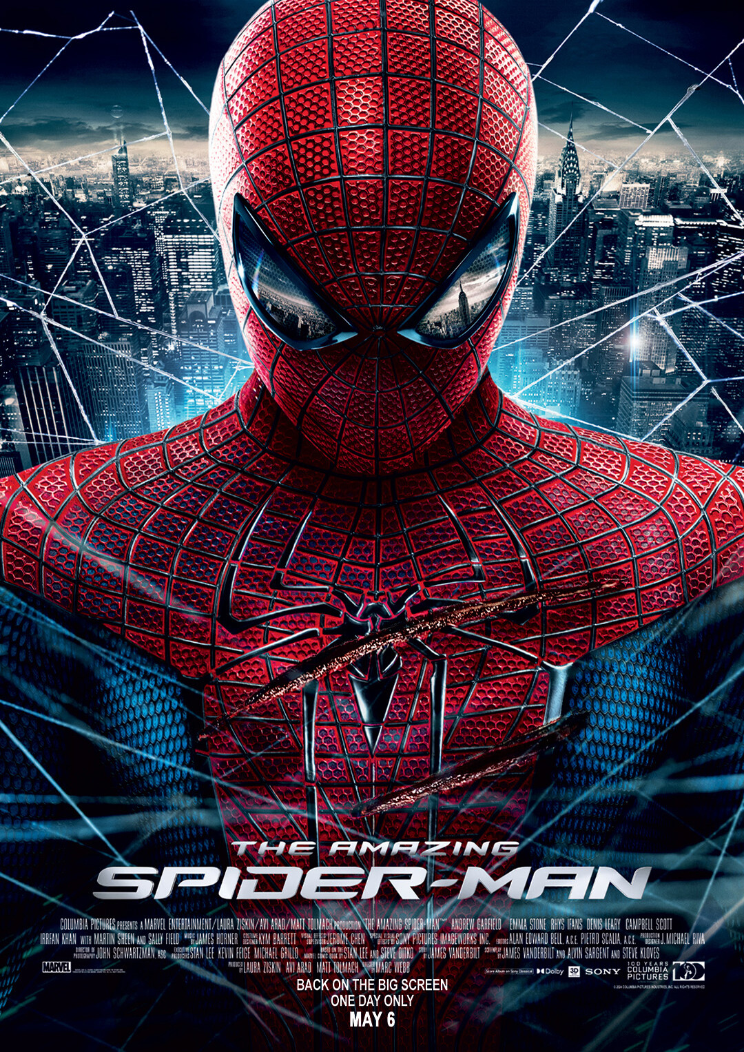 The Amazing Spiderman Poster Back On The Big Screen Size 11" X 17" Inch 05/06/24