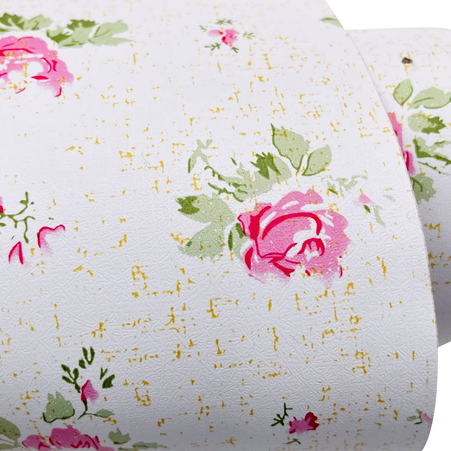 32.8ft Roll Pink Rose Shelf Liner Peel and Stick Wallpaper Revamp Furniture W…