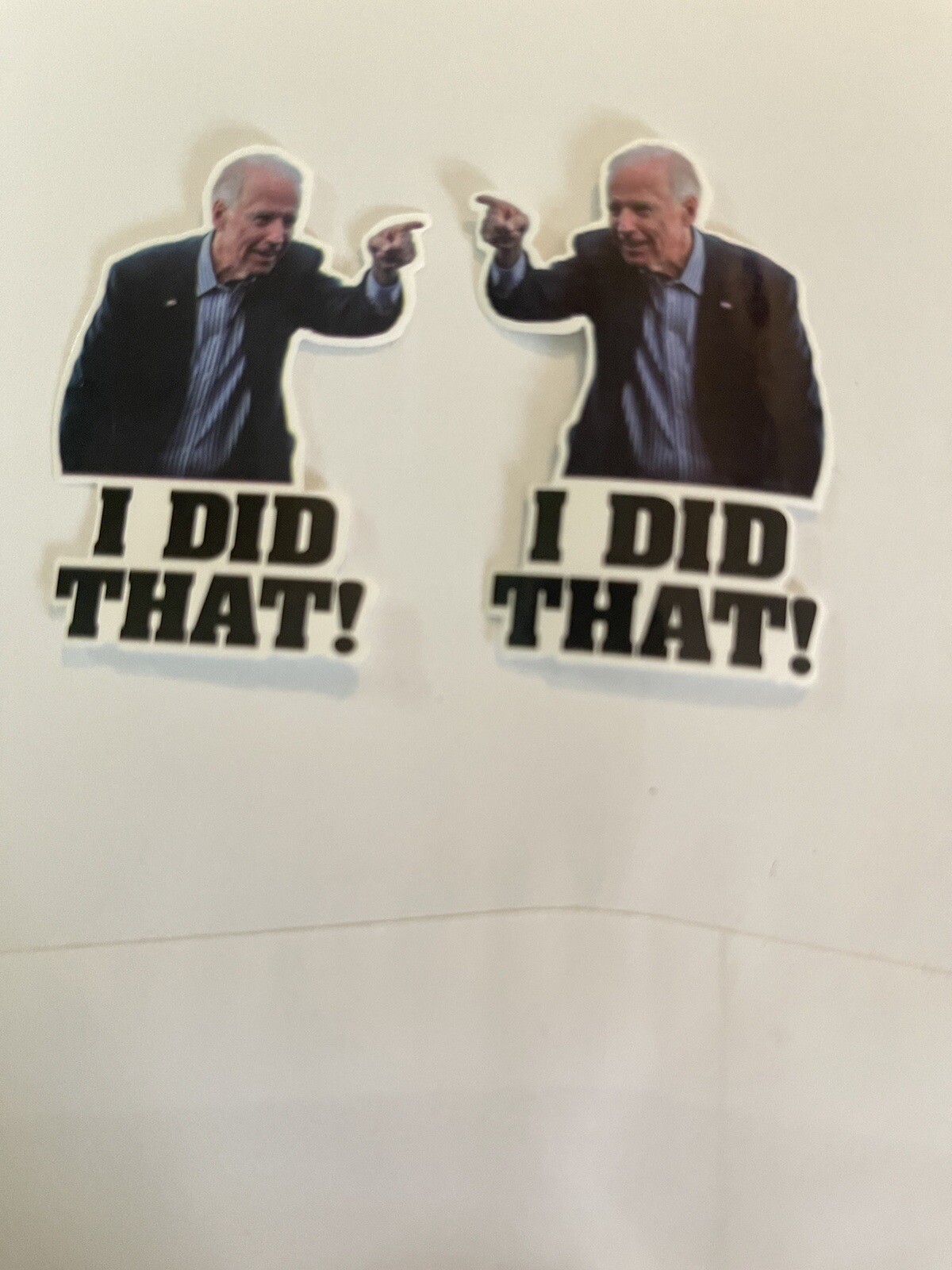 “ I DID THAT “ Biden stickers x 2. Funny Perfect Xmas Or Novelty Gift ! ￼