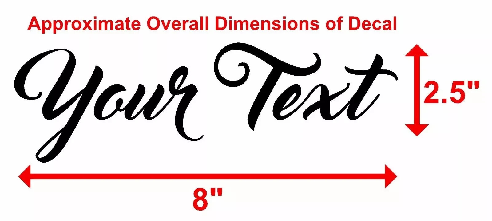 YOUR TEXT Vinyl Decal Sticker Car Window Bumper CUSTOM Personalized Lettering