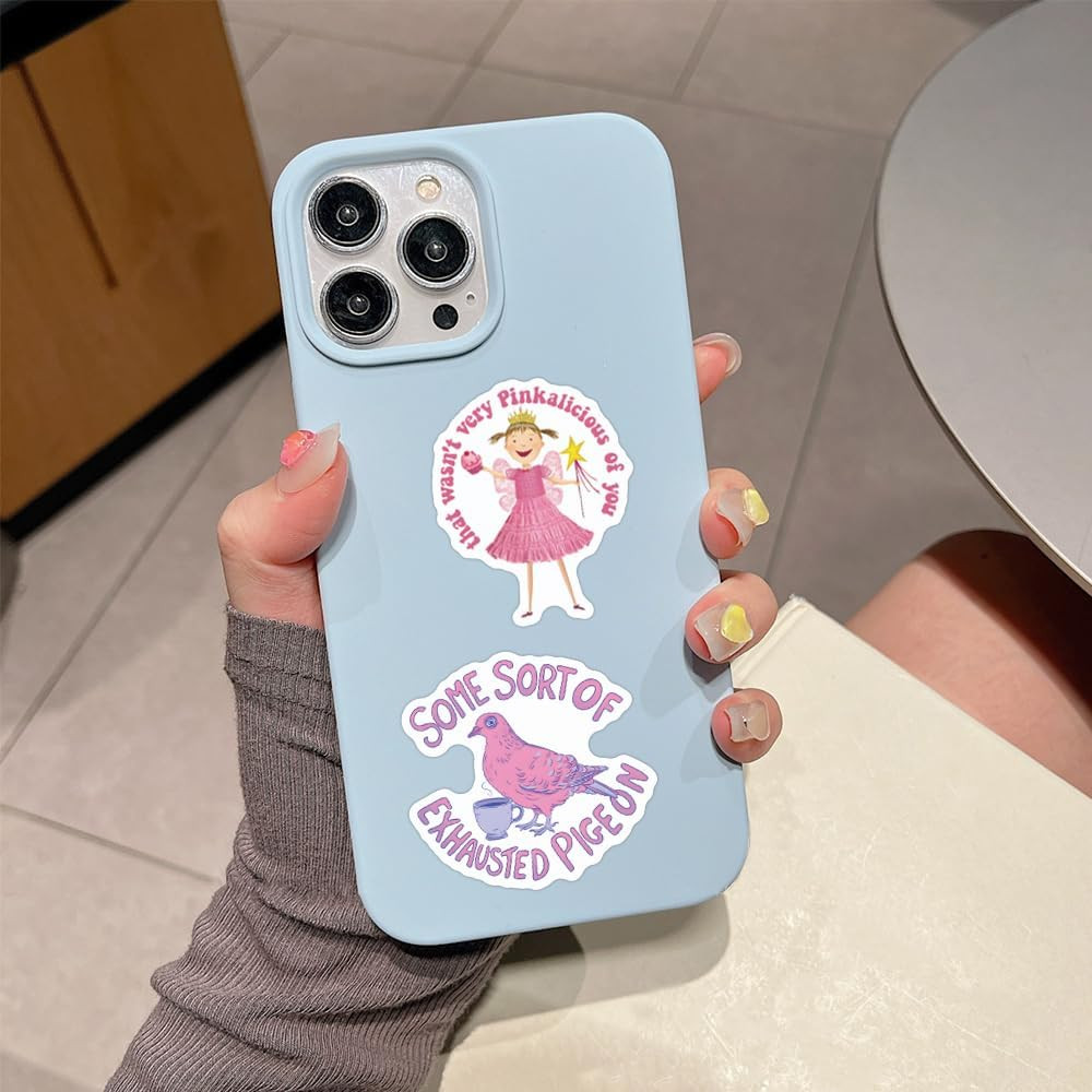 110 PCS Pink Funny Stickers for Adults, Meme Stickers for Women Teens