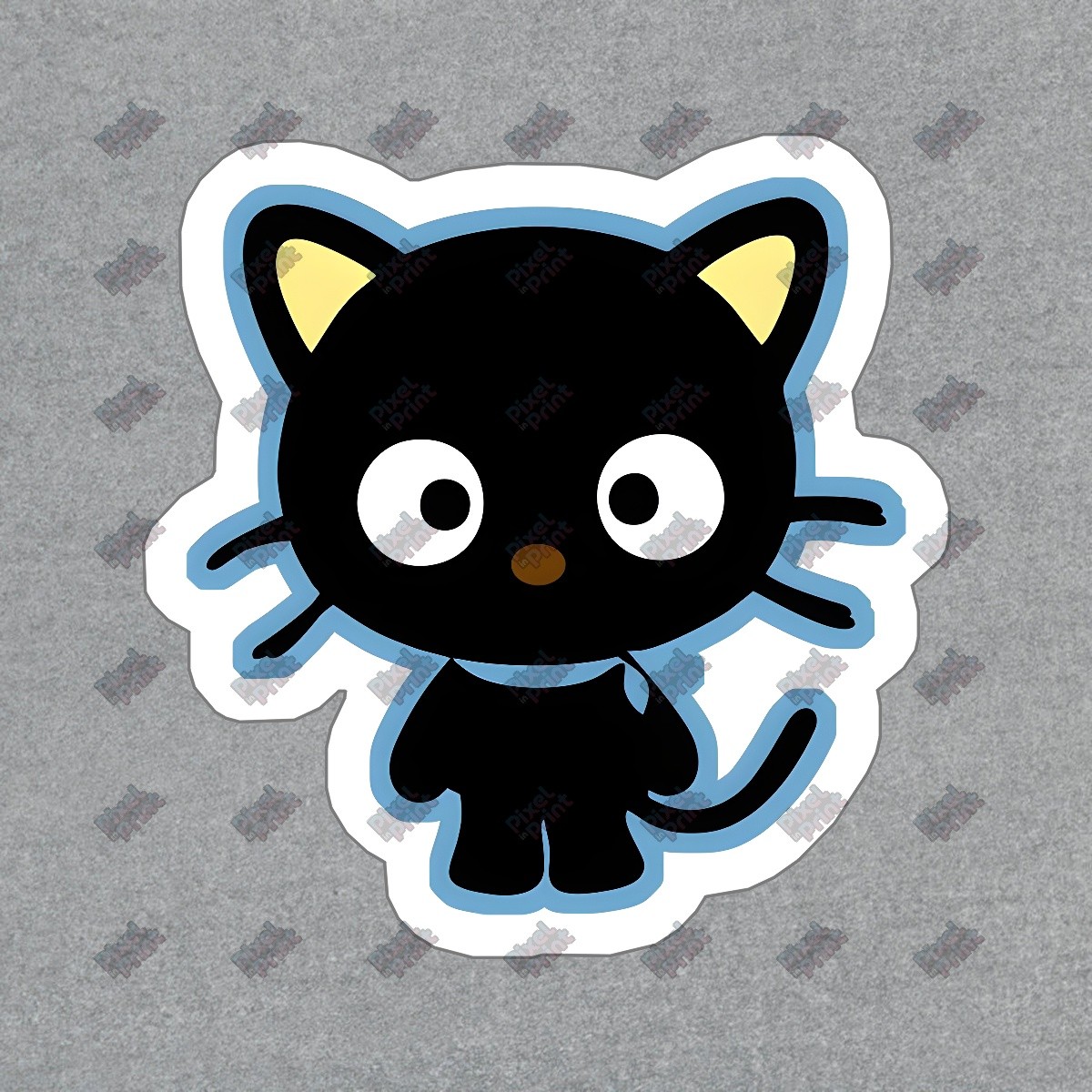 Cute Black Cat Vinyl Sticker Adorable Decal for Laptops, Water #142297