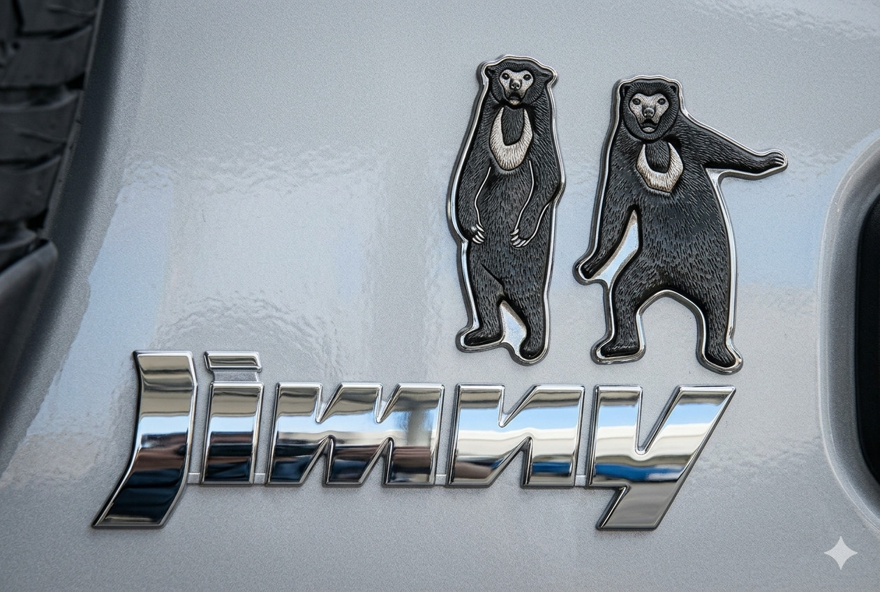 Suzuki Jimny JB64W JB74W Genuine OEM Deco Emblem Sticker Sun Bear JDM Japan
