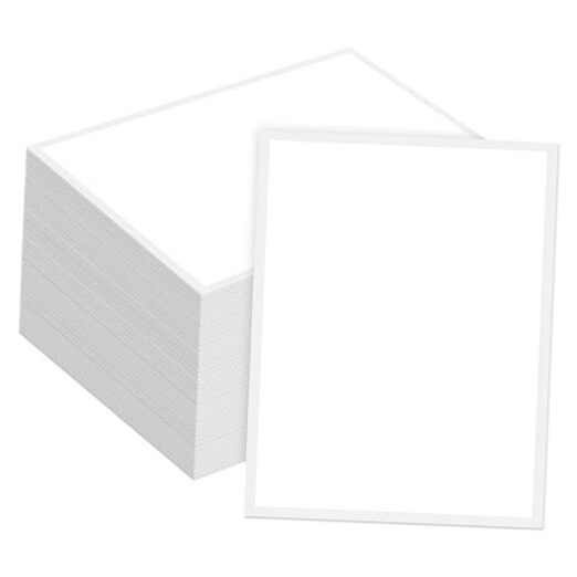 Pcs Outdoor Window Stickers for Car Dealers 8.5" x 11" Plain White Blank 100