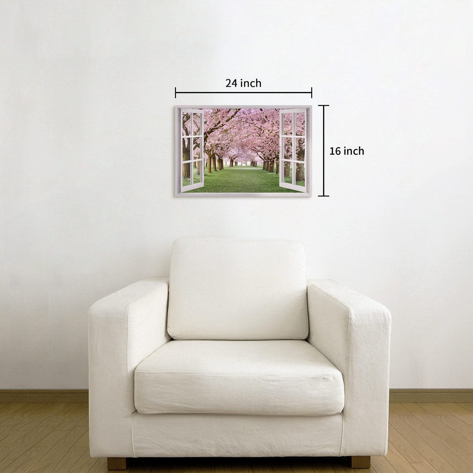 Window View Cherry Blossom Picture: Bedroom Aesthetic Flower Wall Art Nature …