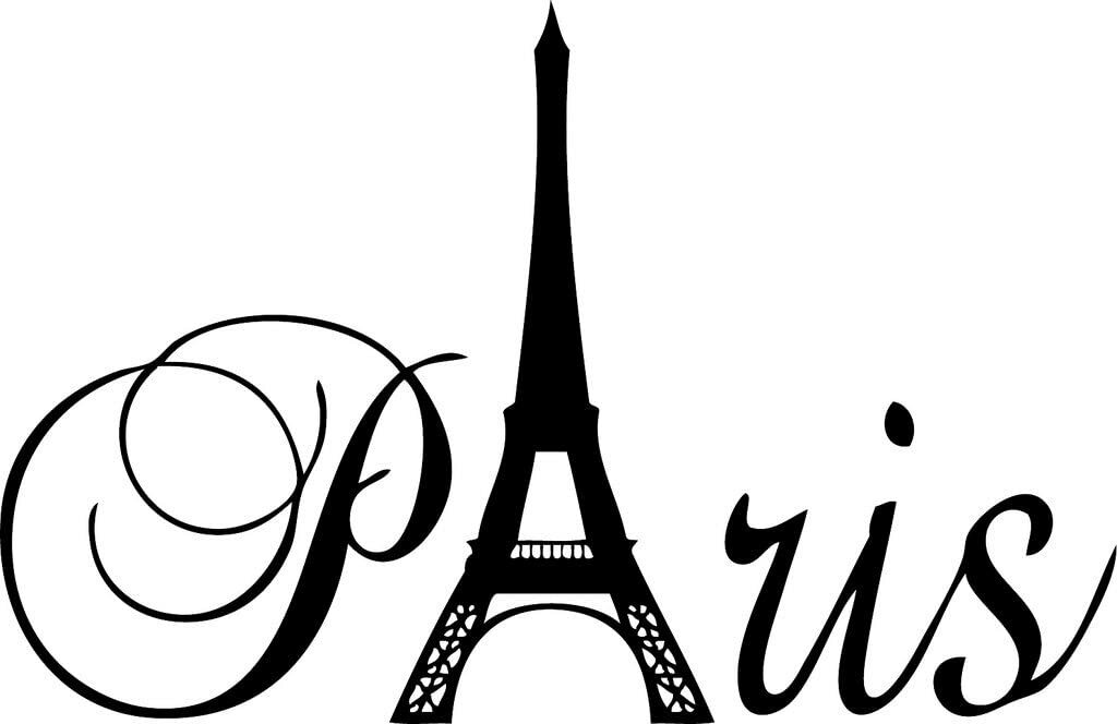 Paris Tower Girls Room Home Quote Vinyl Wall Decal Decor Art Sticker Decals