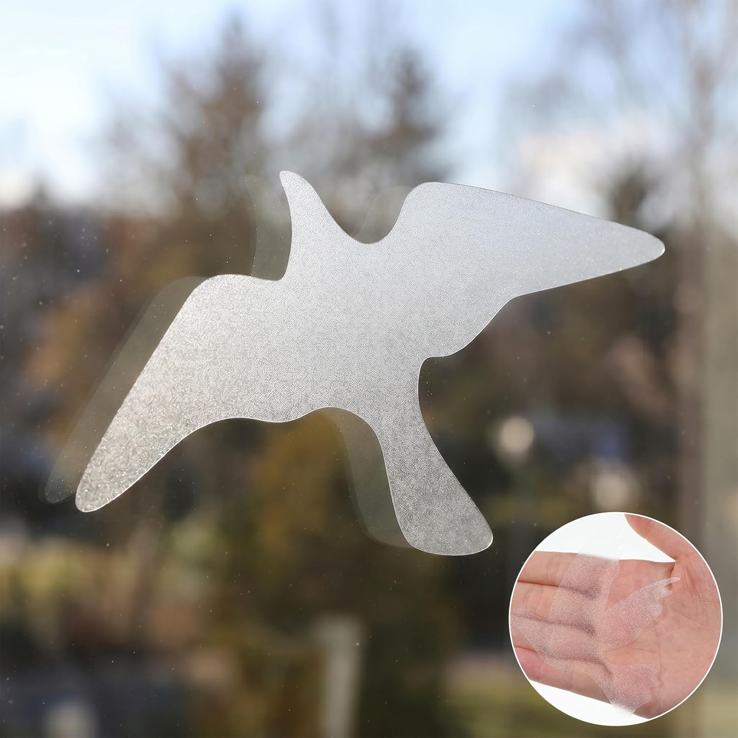 12 Pcs Anti-Collision Window Bird Stickers Glass Door Decals Prevents Strike