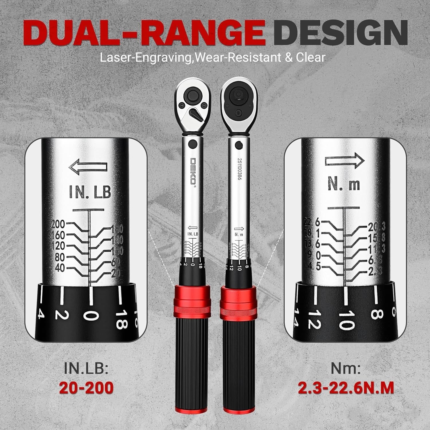26Pcs Bike Torque Wrench Set, 1/4 Inch Drive Torque Wrench, 20200 IN….