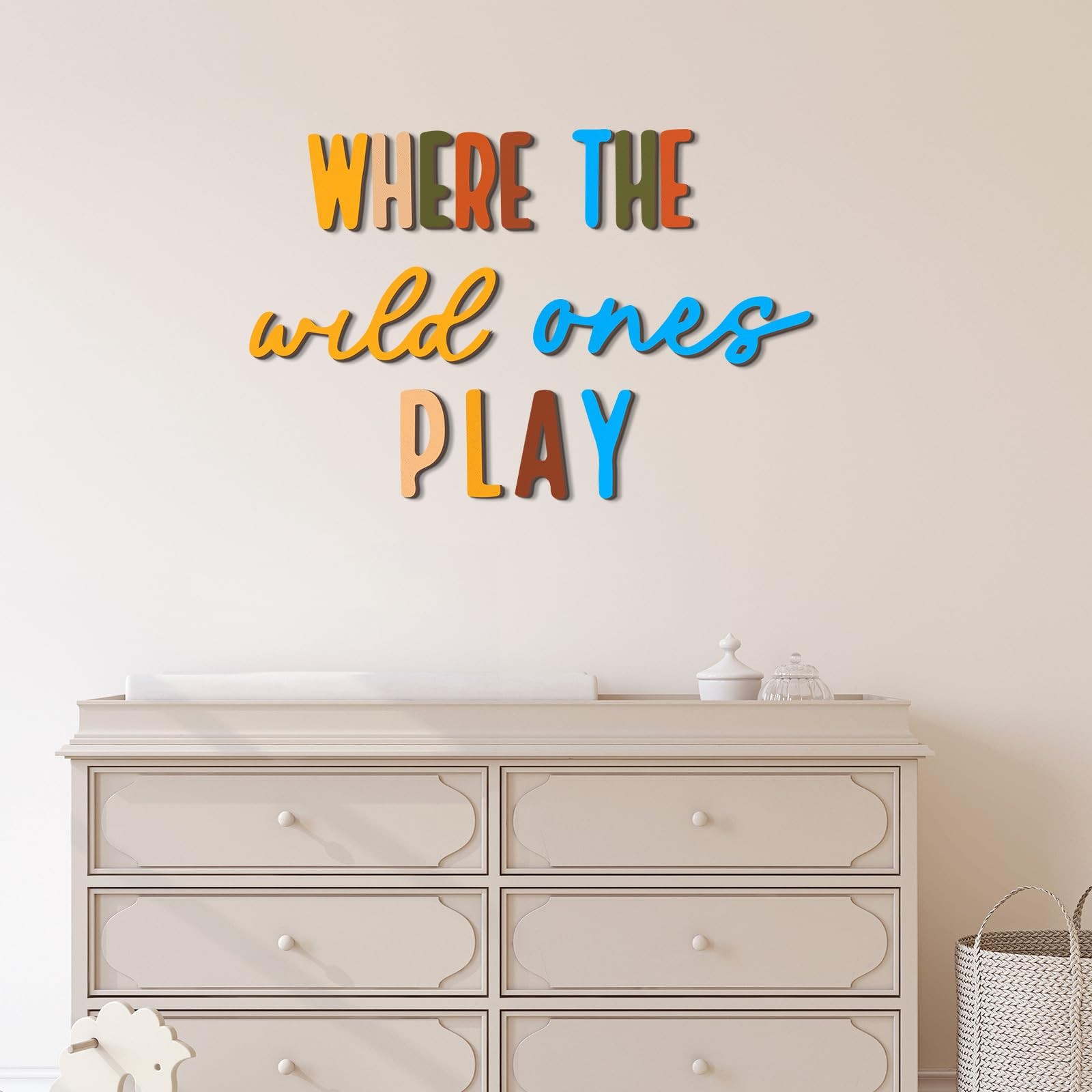 14 Pcs Where The Wild Ones Play Wall Decor Playroom Wall Decor Nursery Sign P…