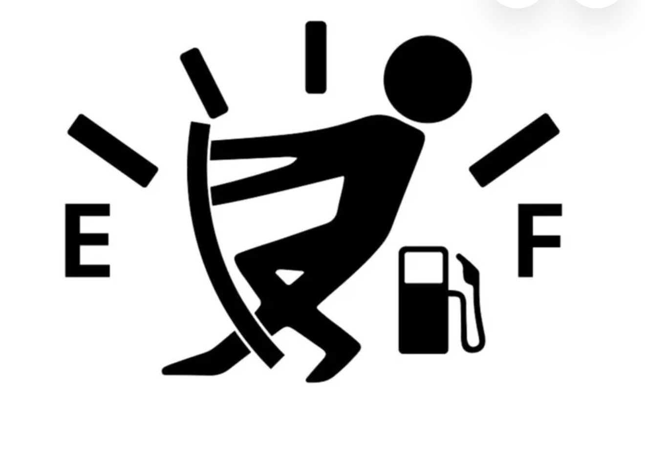 Funny Gas Fuel Cap Car Sticker Decal Universal Warning Auto Vinyl JDM Style