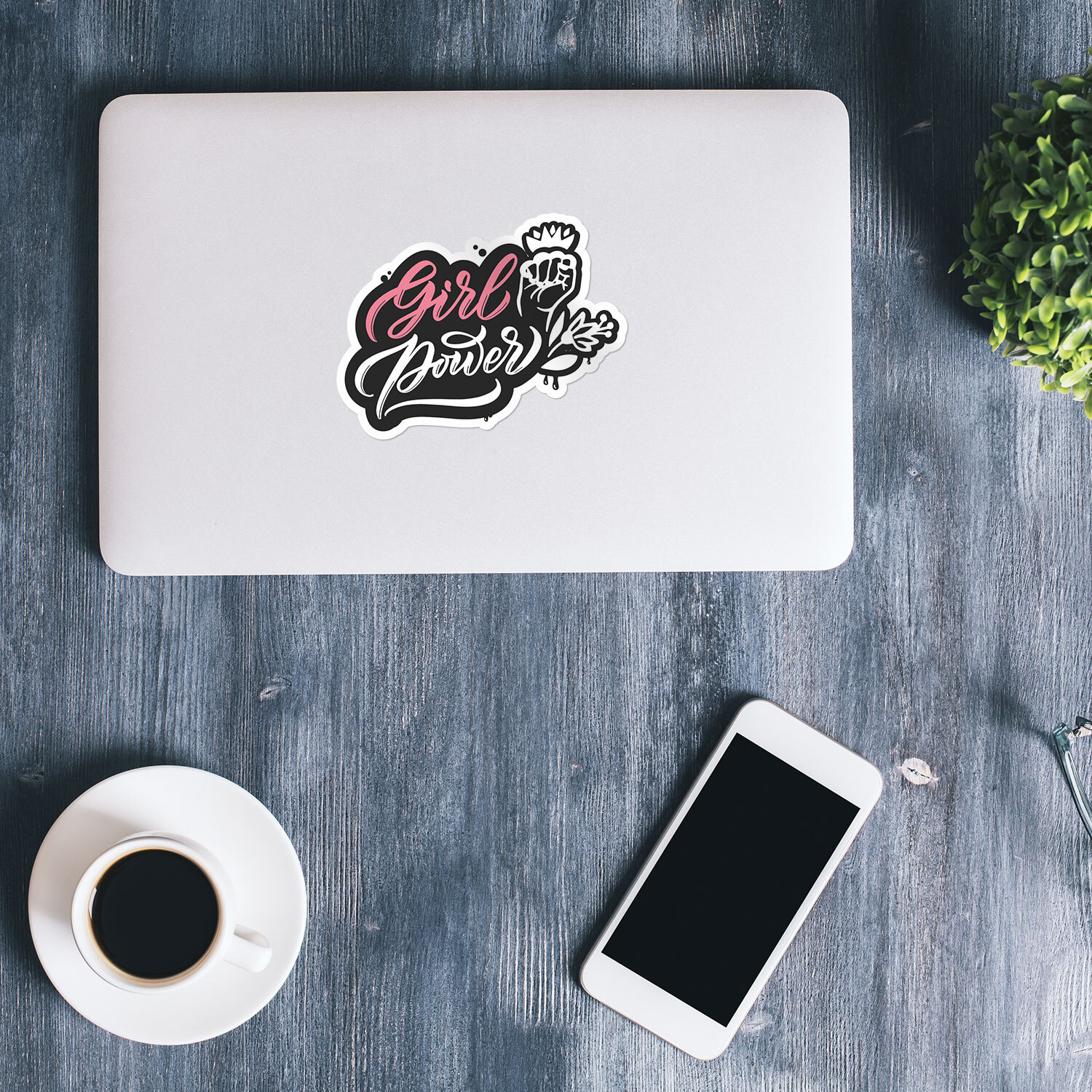 Girl Power Slogan Car Bumper Vinyl Sticker Decal