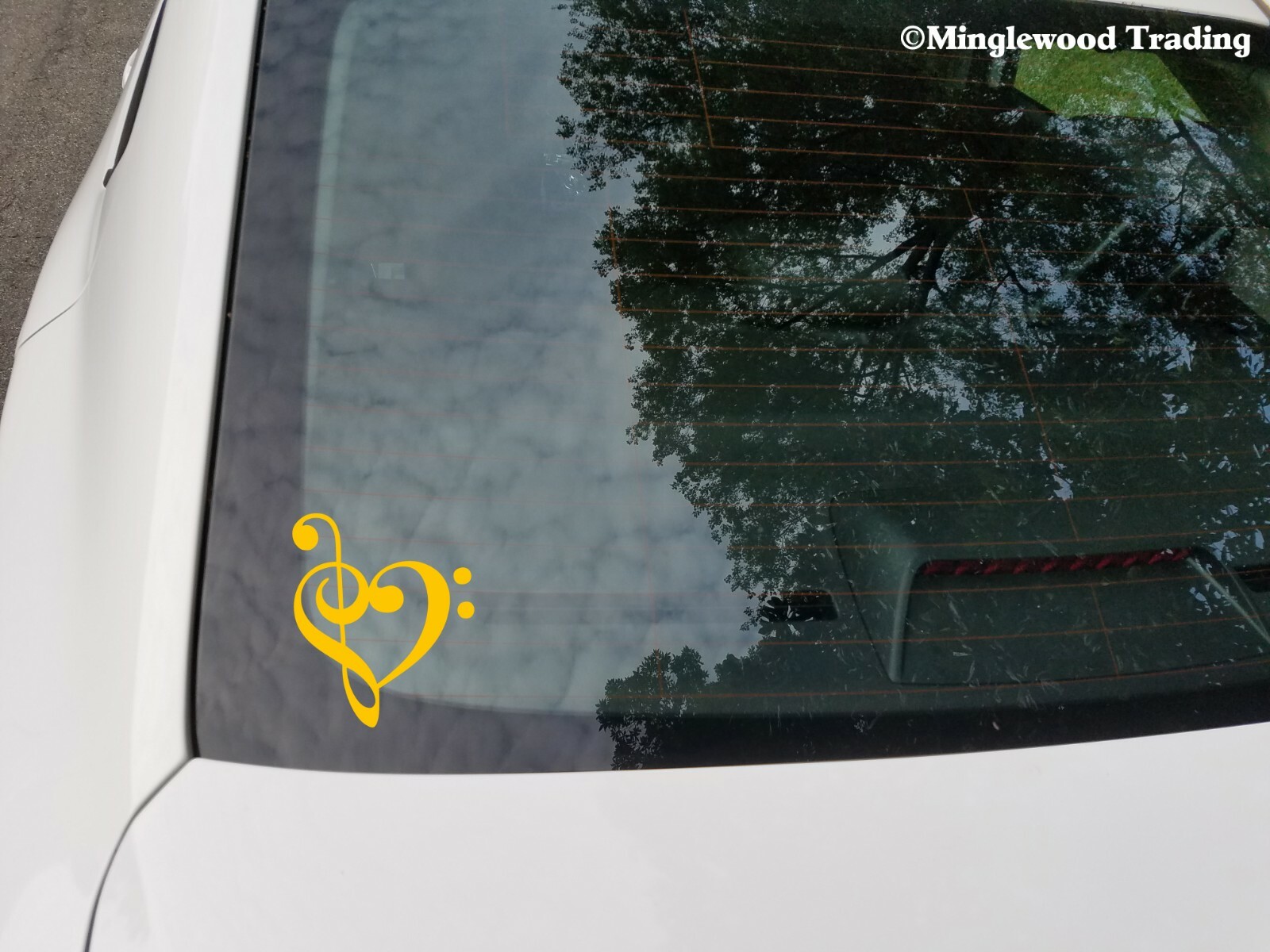 HEART MUSIC NOTE Vinyl Decal Sticker – Love Musician Piano Guitar