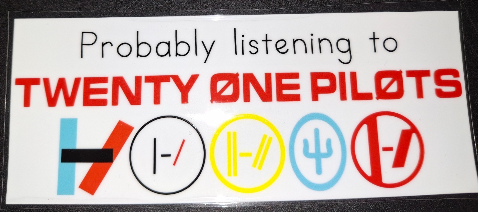 Twenty One Pilots car/bumper Stickers | UV DTF Decal | Waterproof Durable