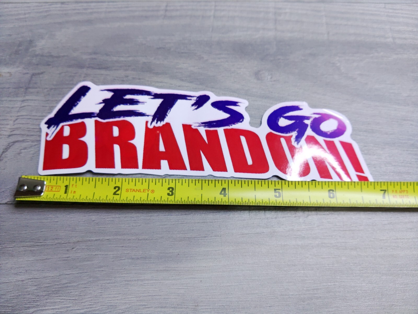 Let's Go Brandon Bumper Sticker, Window 7"x2-1/4"