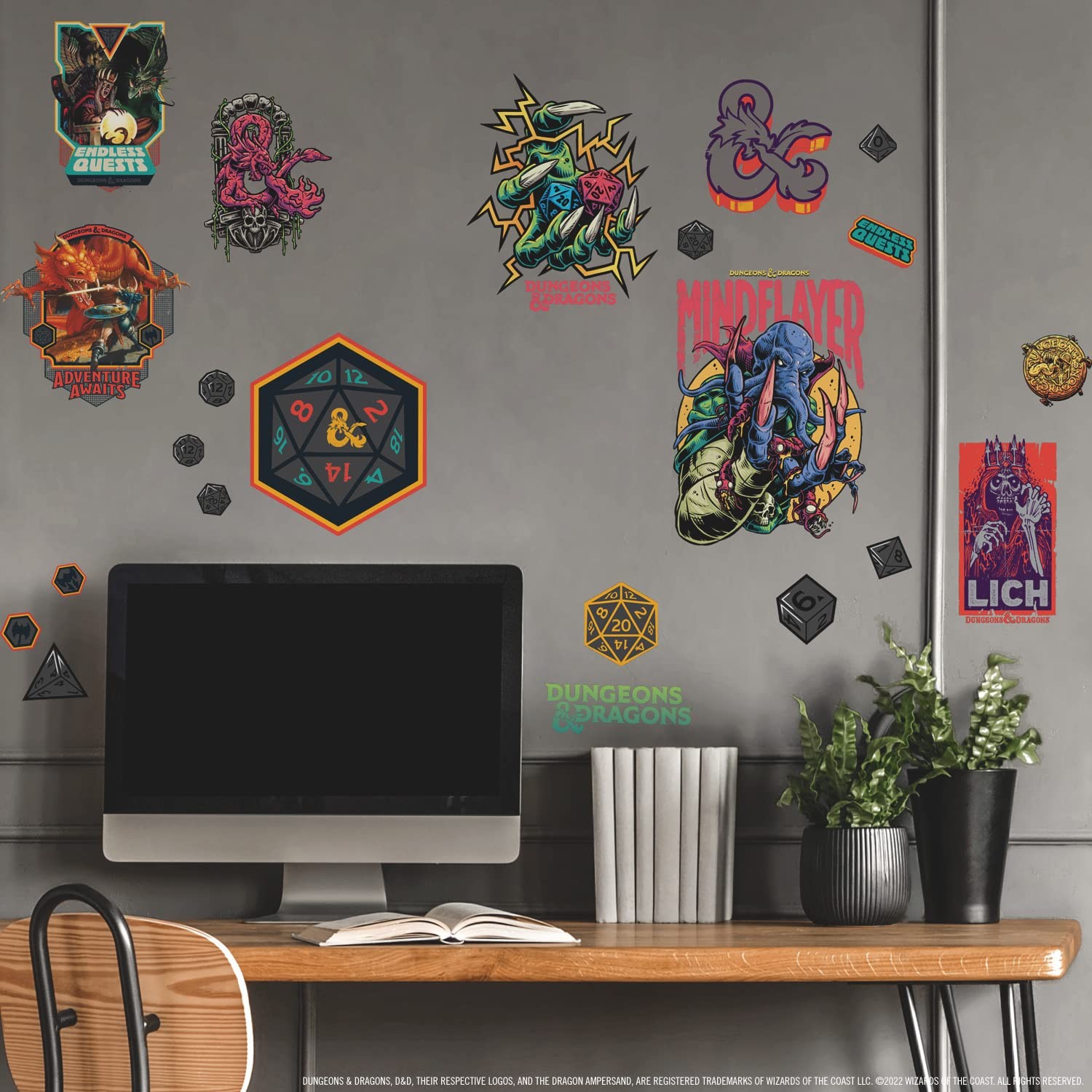 RMK5350SCS Dungeons and Dragons Peel and Stick Wall Decals