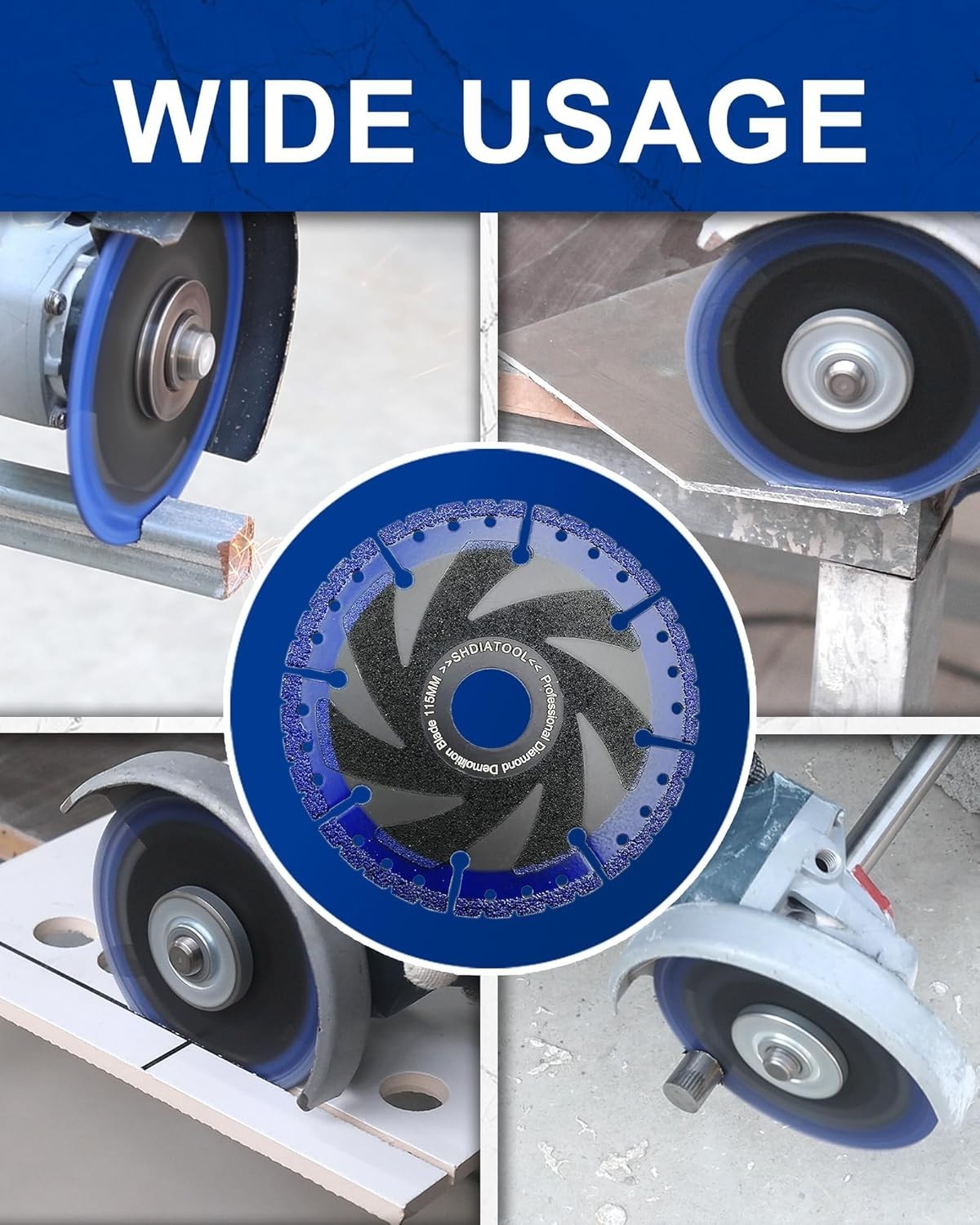 9 Inch Metal Cutting Diamond Blade All Purpose Cut Off Wheel for Rebar Sheet …
