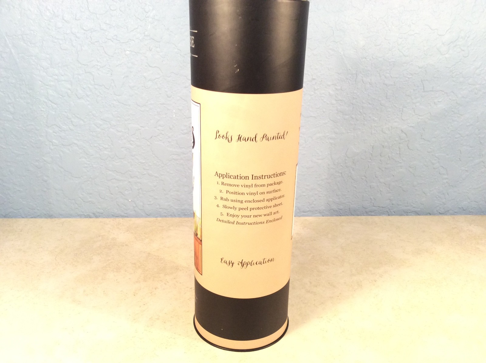 URBAN HOUSE DESIGN Vinyl Black Wall Art ‘ALL IS WELL’ W/Application Instructions