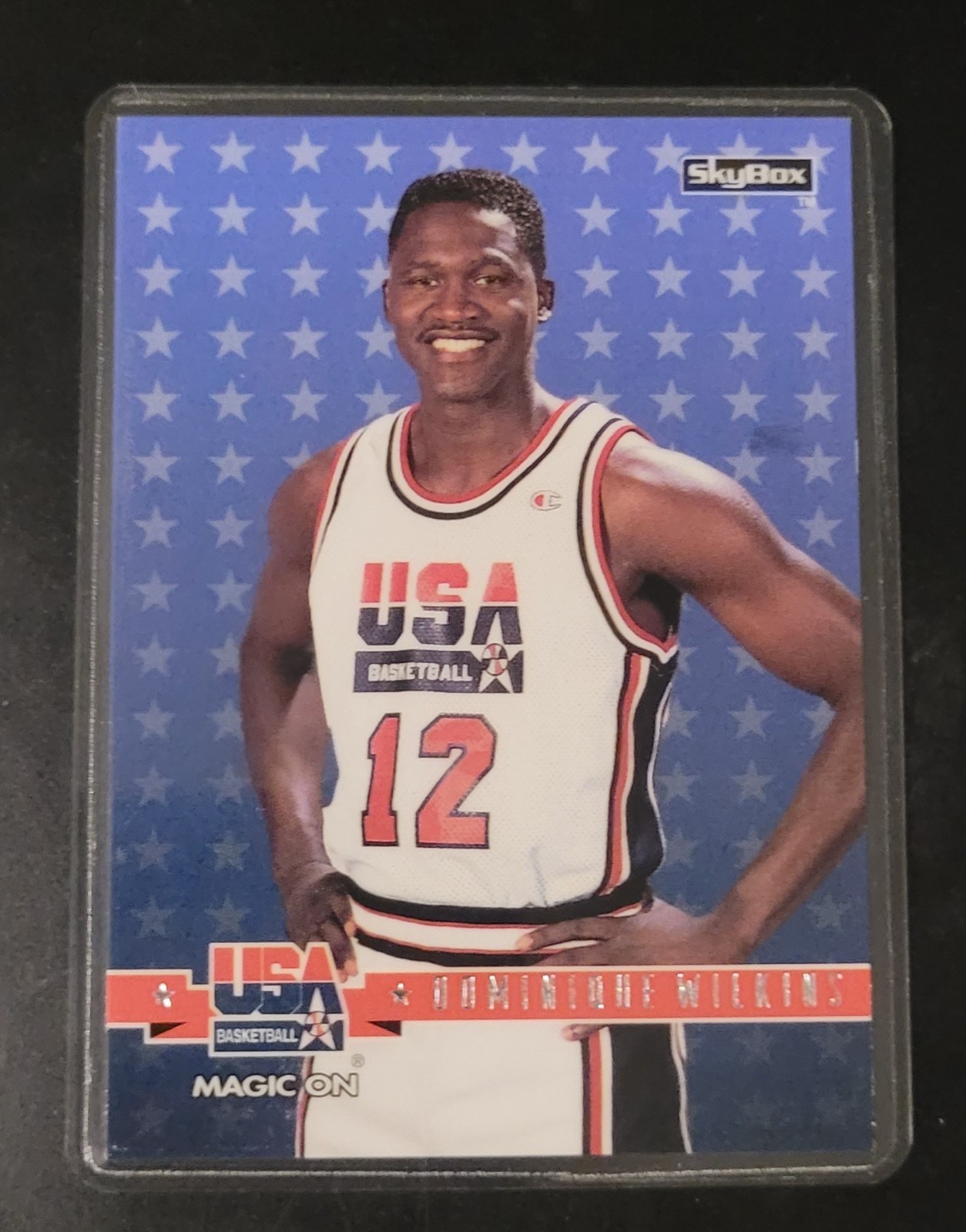 Dominique Wilkins Basketball Card HOF Fridge/Locker/Cabinet Laminated Magnet
