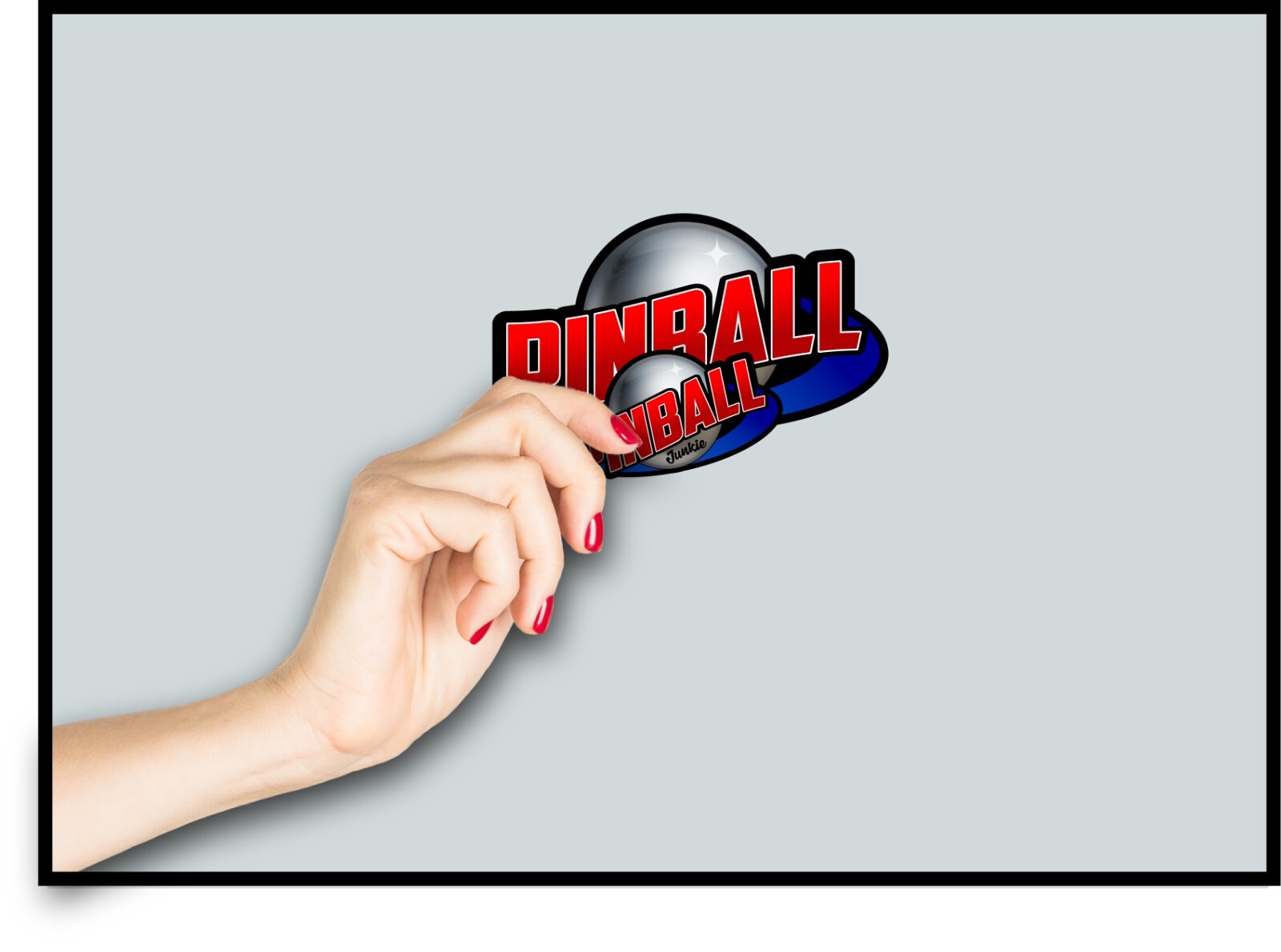 Pinball Junkie Retro Style Decal Sticker Pin Ball Arcade 80s Games Throw Back