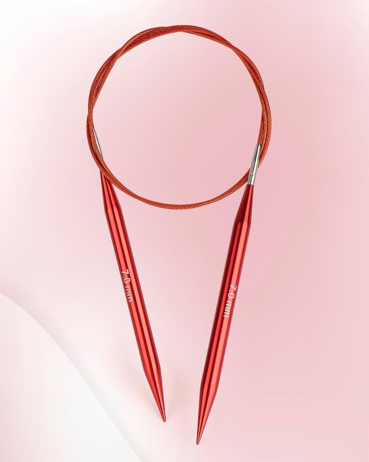 Interchangeable Knitting Needle Set w/Circular Cable for Crafters, 13 Needles