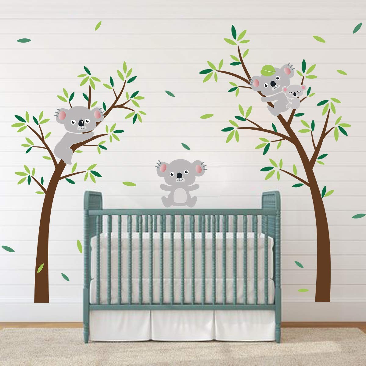 ufengke Koala Tree Wall Stickers Animal DIY Decals Art Decor Multicolour