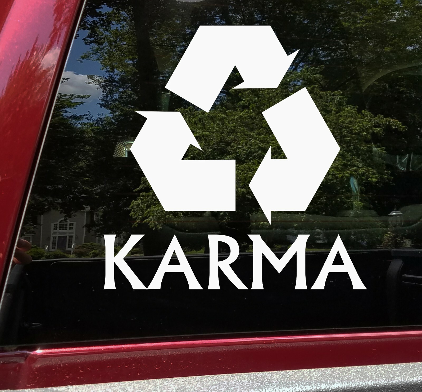 Karma Vinyl Decal – Recycle – Destiny Fate – Die Cut Sticker