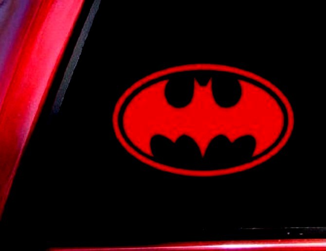 Die cut Vinyl BATMAN LOGO Car Truck Decal Sticker Gift Laptop Comic Dark Knight