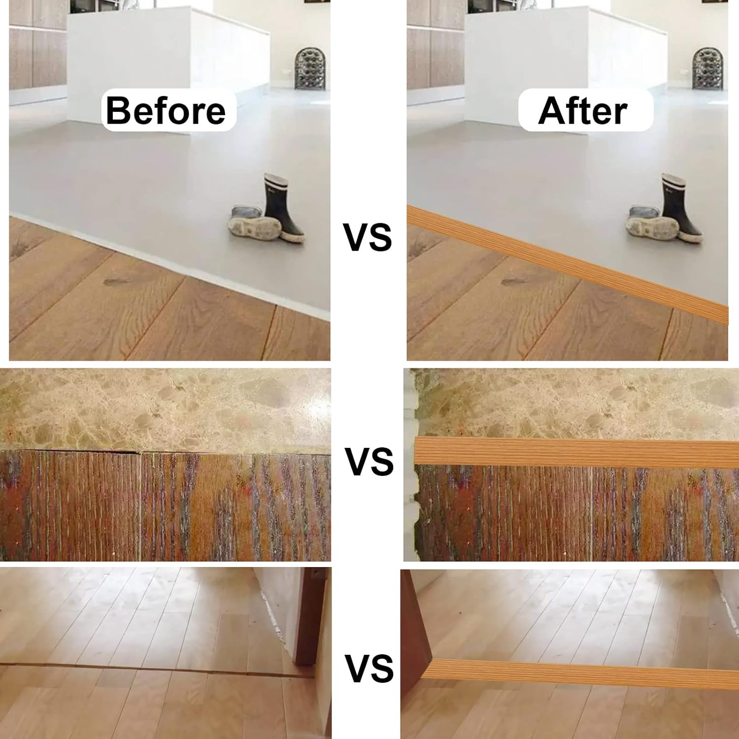 Floor/Door Flat Transition Strip & Self Adhesive Floor Vinyl Floor Edge Trim Lam