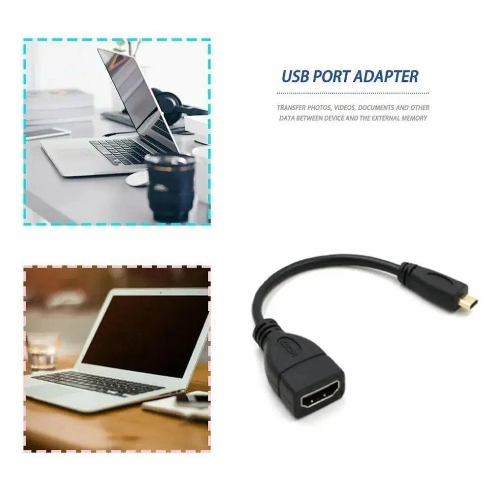 Micro HDMI to HDMI Cable Adapter Converter 4K GoPro HERO 7 6 Camera 60Hz