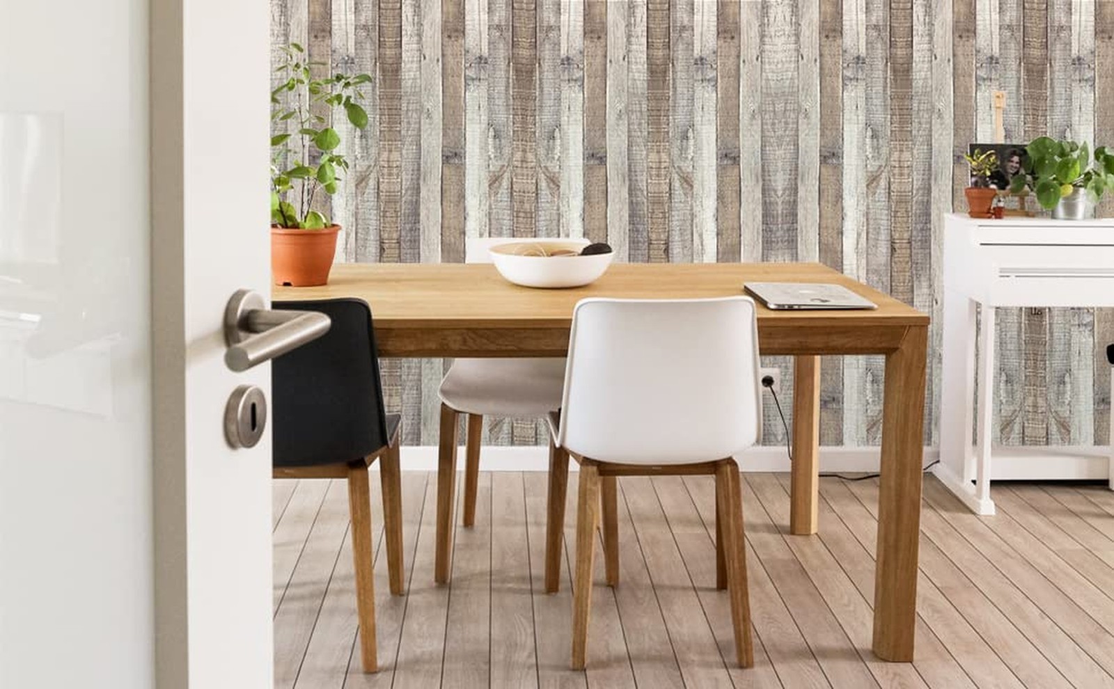 Vintage Wood Wallpaper Rustic Wood Wallpaper Stick and Peel Self Adhesive Dis…