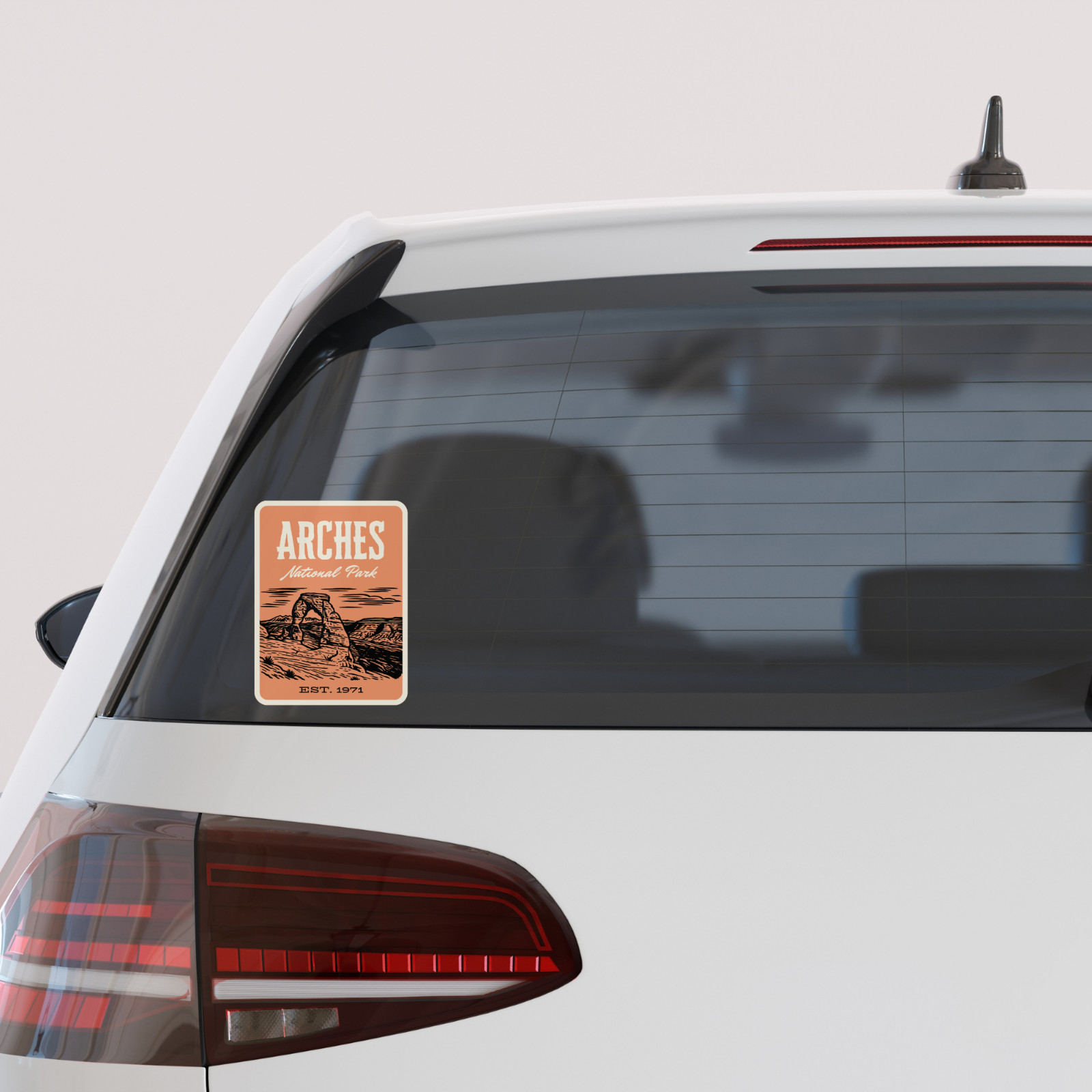 Arches National Park Sticker Utah – Retro 1960s Style Decal