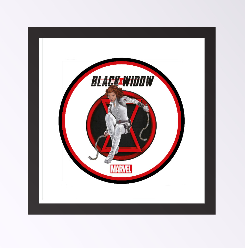 Marvel – Black Widow Movie – 4" Handmade Vinyl Decal Vehicle Cooler Laptop Decor