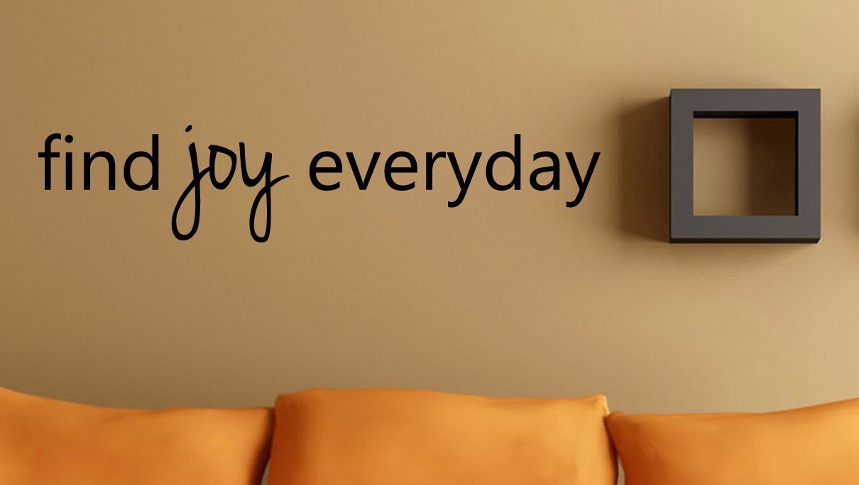 Find Joy Everyday – Wall Vinyl Decal Sticker Family Kids Room Love Home Happy