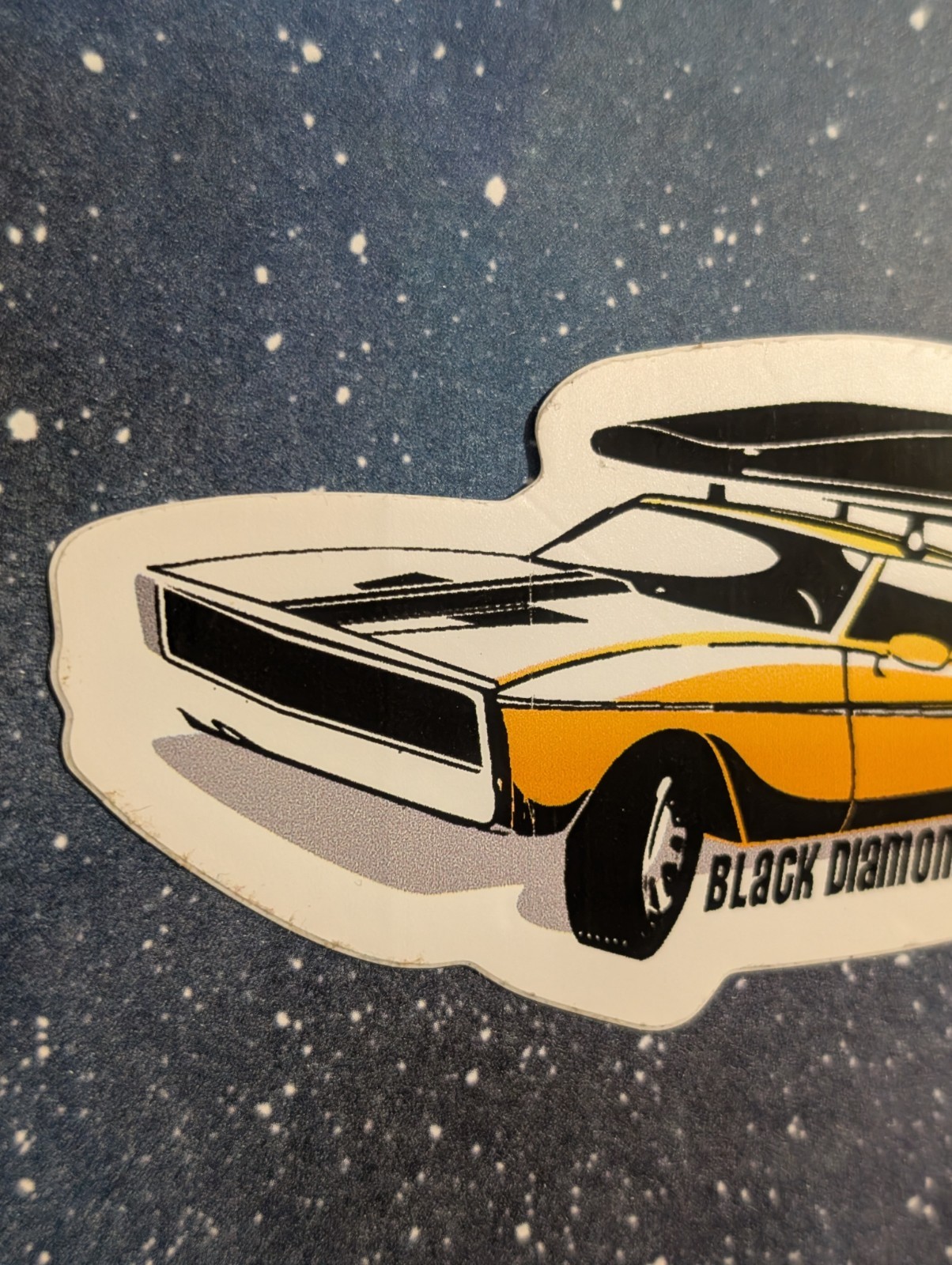 Black Diamond Muscle Car Sticker – Mountain Sports Hiking Climbing Skiing Gear