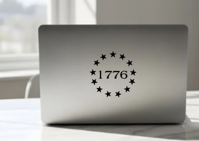 1776 Stars Patriotic USA Vinyl Decal Bumper Sticker Car Truck Window Mirror