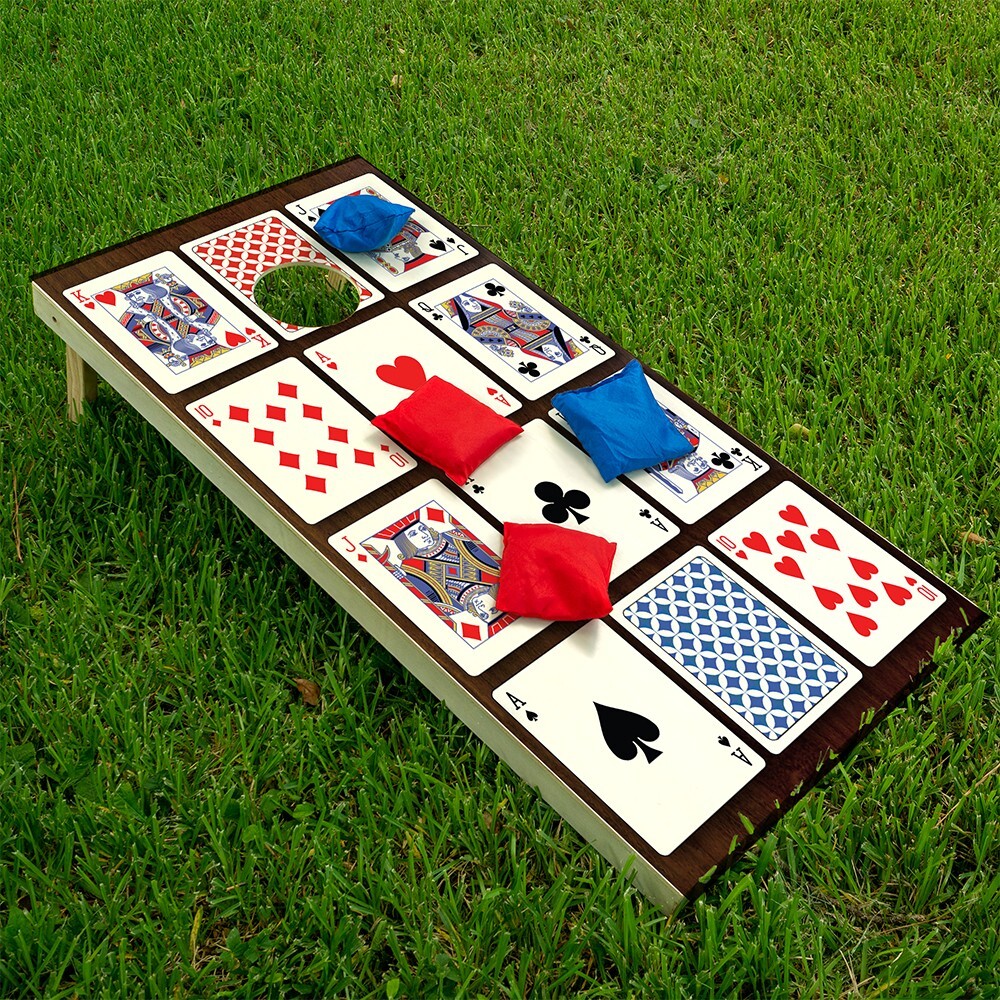 Casino Playing Cards Cornhole Wraps Stickers Cornhole Skins Cornhole Wraps
