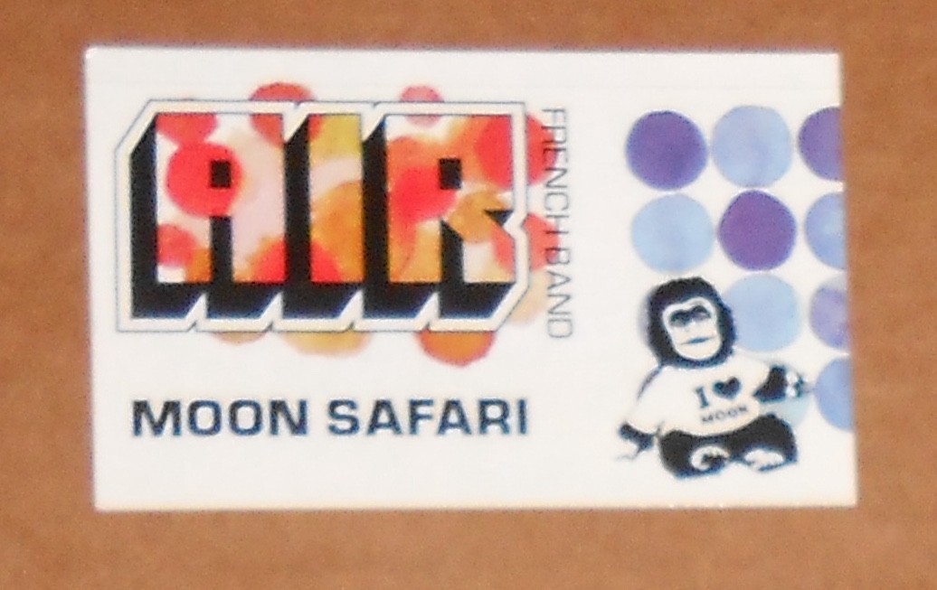 Air Moon Safari Sticker Promo 4×2.5 RARE
