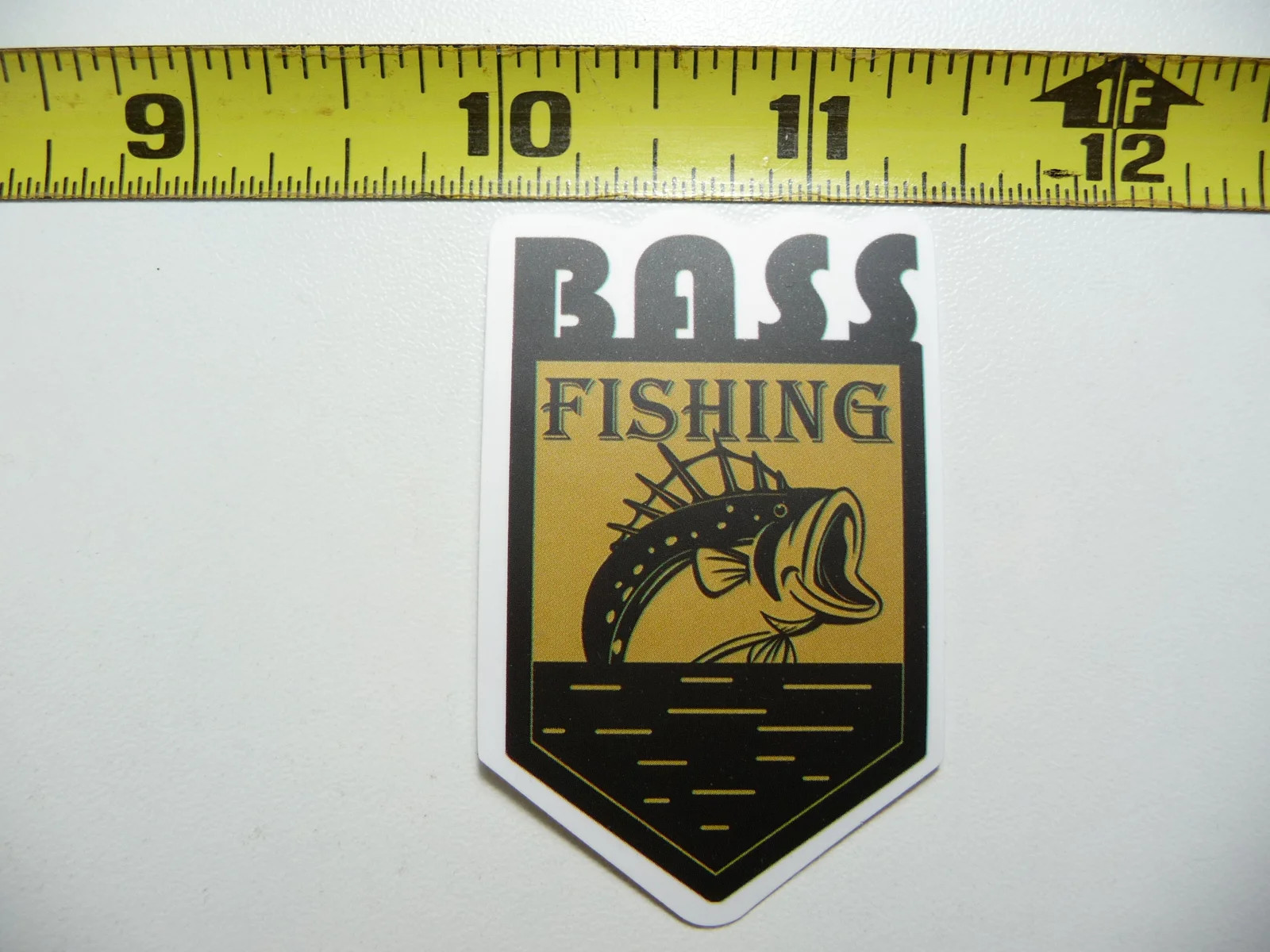FUN FISHING BASS WATER FISH SMALL STICKER DECAL OUTDOORS BOATING FUNNY
