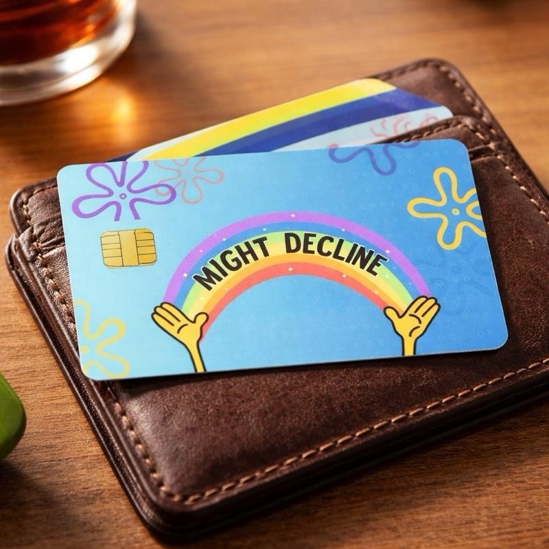 SpongeBob Credit Debit Card Skin Cover Sticker Funny Fan Art Decal – 2 Pack