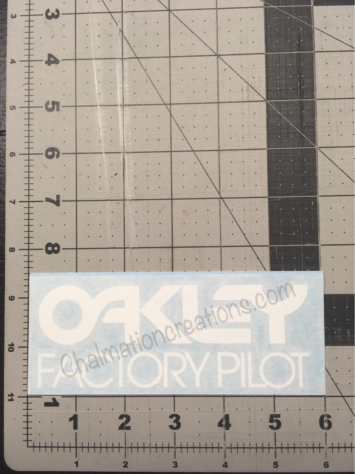 New Oakley Factory Pilot Vinyl Decal Rub On Die Cut Sticker