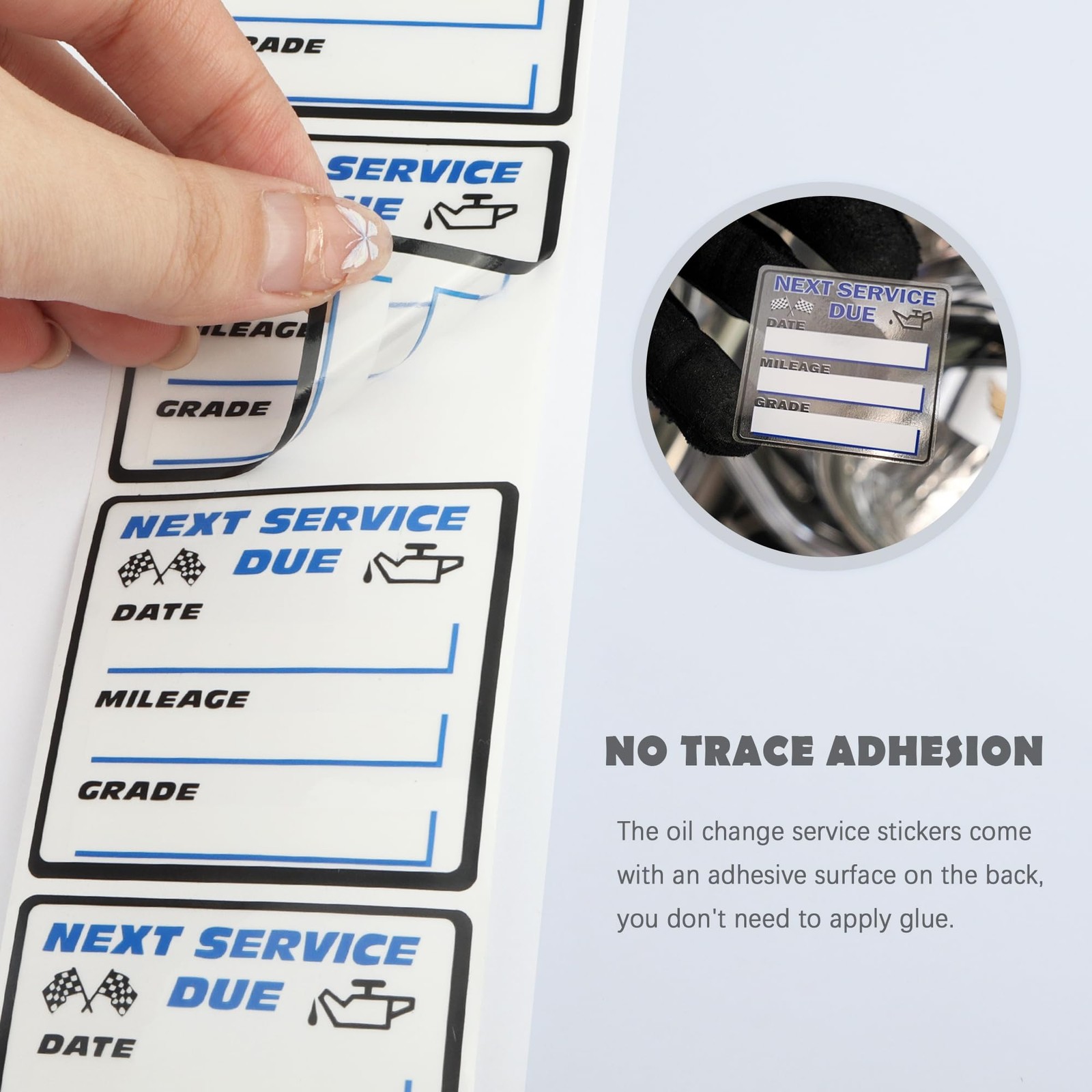 Vinyl Oil Change Reminder Stickers Waterproof Auto Maintenance Labels 300PCS …