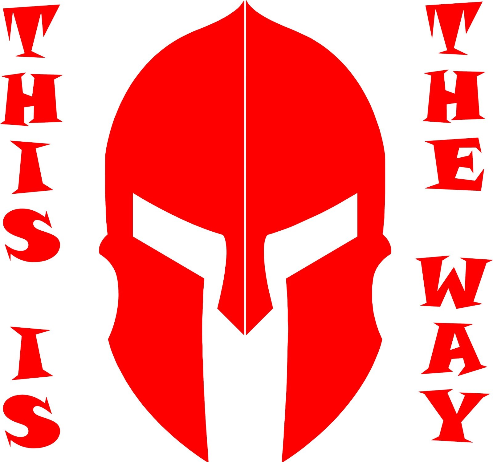 SPARTAN LAW THIS IS THE Way In your choice of color 4.8" X4.5"