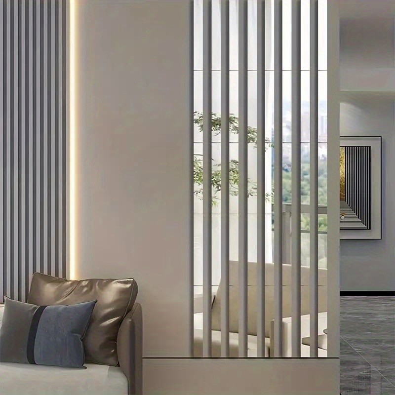 20Pcs Strip Acrylic Mirror Stickers Self Adhesive Home Wall Decoration