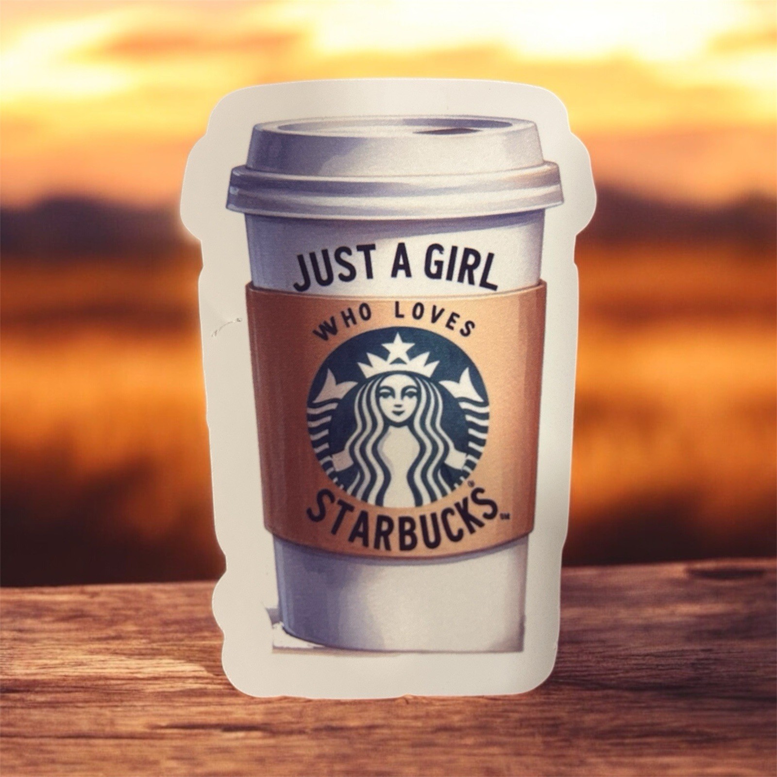 Just A Girl Who loves Starbucks Sticker