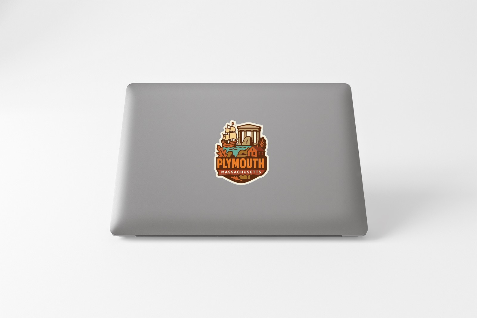 Plymouth Sticker Decal Vinyl Die-Cut City Skyline Landmark Design