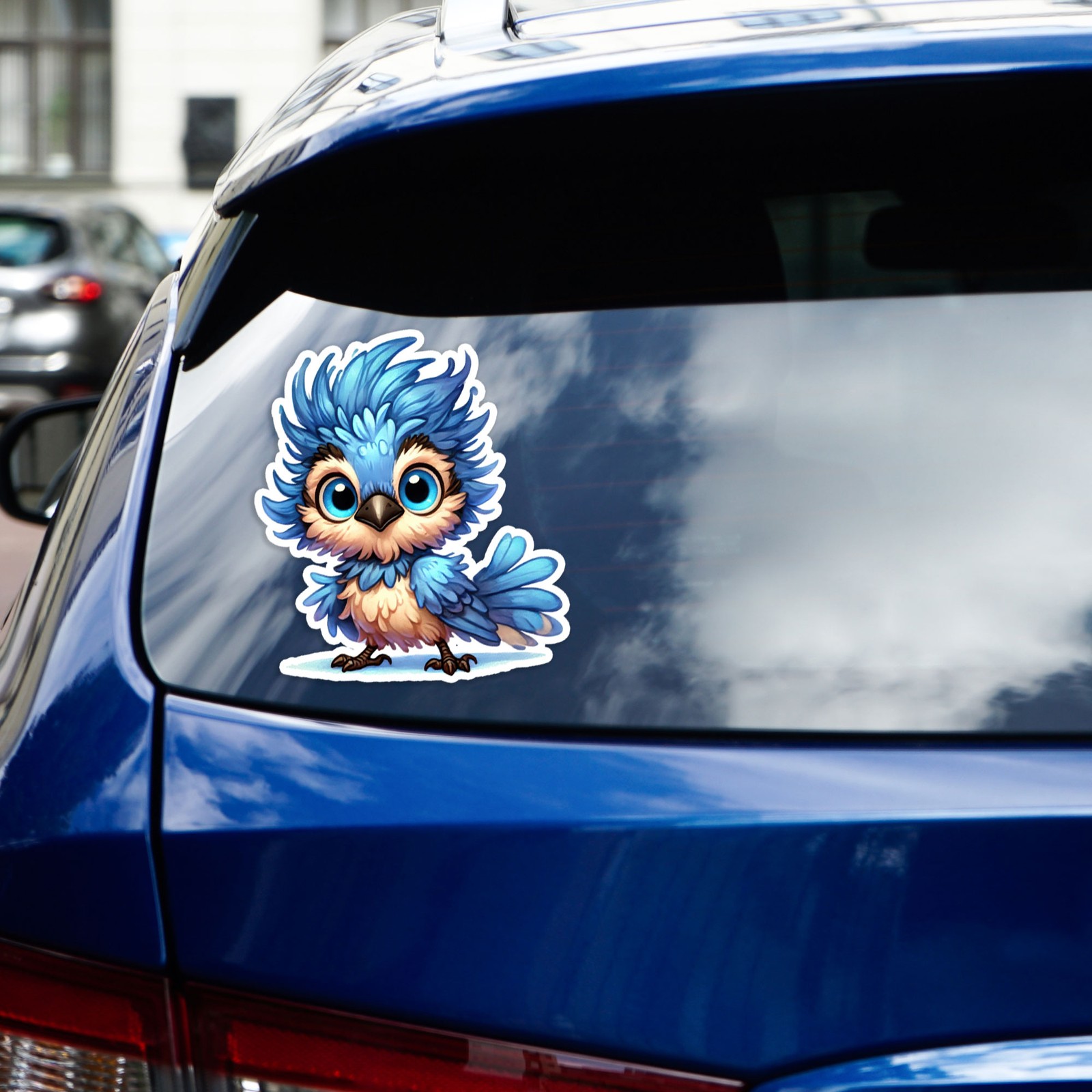 Cute Blue Jay – Vinyl Decal Sticker – Car Window Laptop – #330