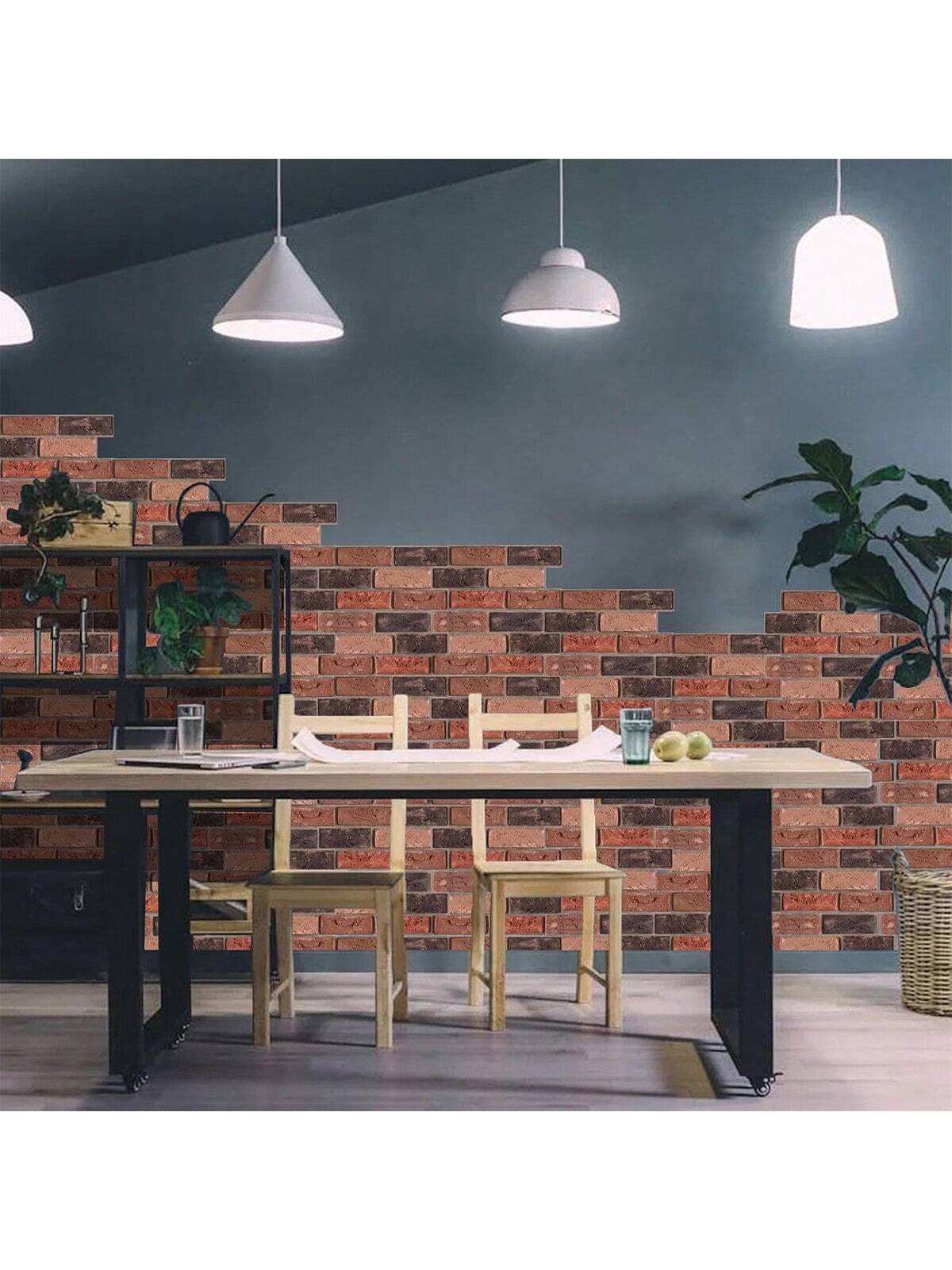3D Brick Wall Panels Peel and Stick 30 Pack Self-Adhesive Waterproof Wall Panels