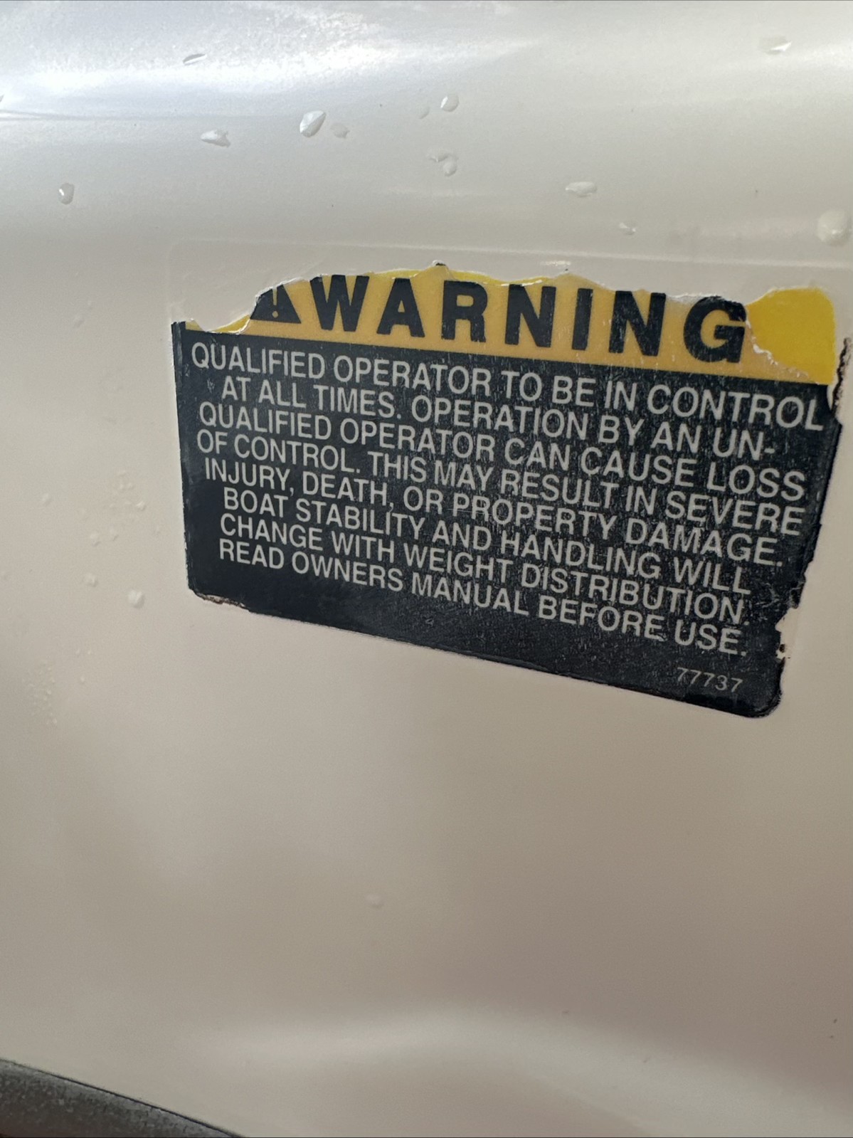 CUSTOM BOAT SAFETY DECAL RECONSTRUCTION SET